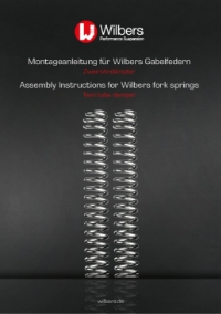 Montage- und Bedienungsanleitung für Wilbers Gabelfedern Zweirohr