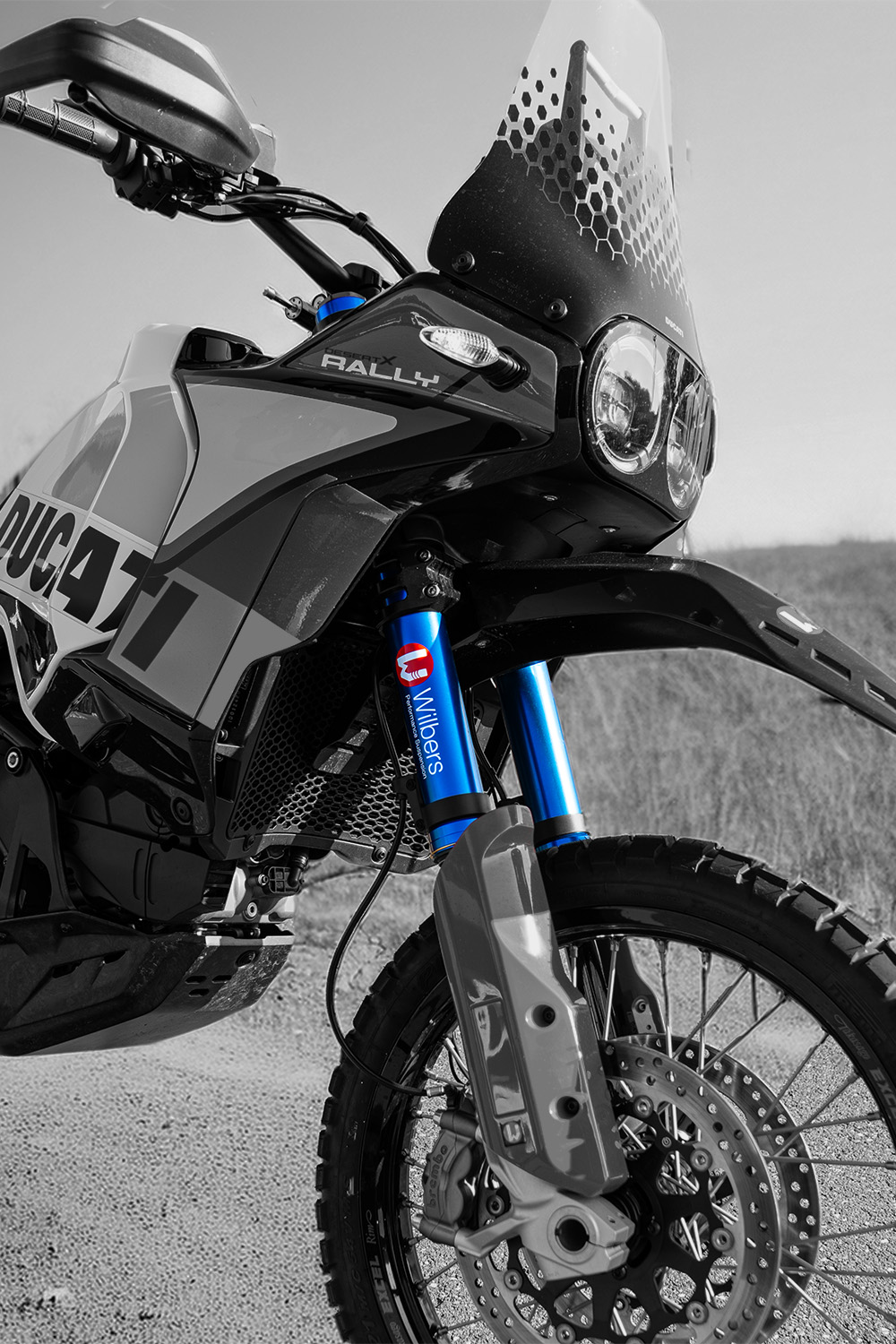  Product image 1 of the product “Fork anodised blue”